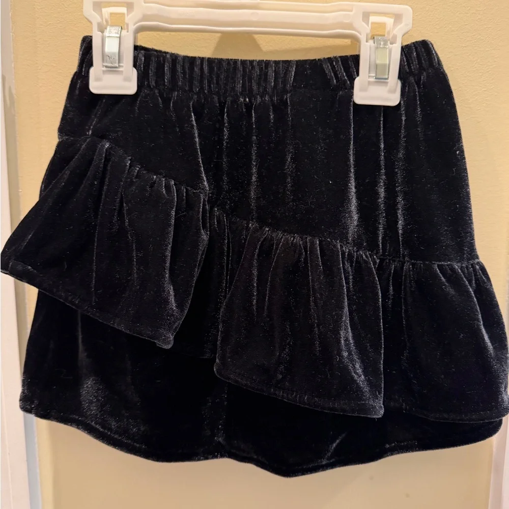 Holiday Time Toddler Girls Tiered Ruffle Velour Skirt Size 2T